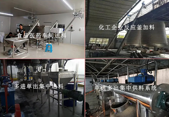 不銹鋼螺旋輸送機應(yīng)用